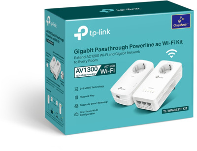TP-Link TL-WPA8631P KIT AV1300 Powerline 2er WLAN AC (3x LAN)