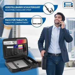 PEDEA NBTasche "BLACKLINE" 17,3" (43,9cm) -schwarz