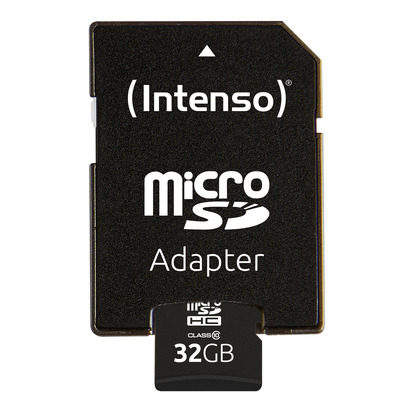 Intenso 32GB microSDHC Class 10 + SD-Adapter