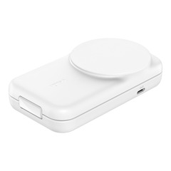 Belkin WIZ038kq 25 Watt Qi2 2-in-1 Ladestation, weiss