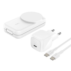 Belkin UltraCharge 25 Watt Qi2 3-in-1 Ladestation, weiss