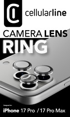 Cellularline CameraLensProtectionRing iPhone 17 Pro/P.Max Cl.