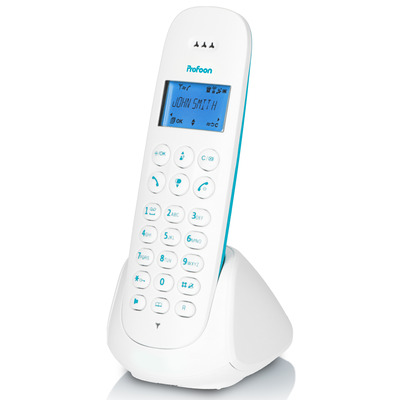 PROFOON PDX-300BW - DECT-Telefon mit 1 Mobilteil, blau