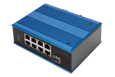 DIGITUS 8-Port 10/100Base-TX(PoE) to 100Base-FX Ind.PoE Switch