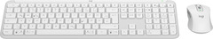 Logitech Signature Slim MK950 Tastatur& Maus kabellos Grauweiß