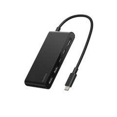 Belkin Connect 5-in-1 USB-C Hub mit Dual USB-C Ports, schwarz