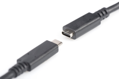 DIGITUS USB Type-C 2.0 Verlängerungskabel St/Bu 2.0m schwarz