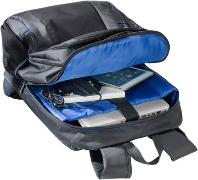 PEDEA Rucksack "First One" 17,3 Zoll (43,9cm), schwarz/blau