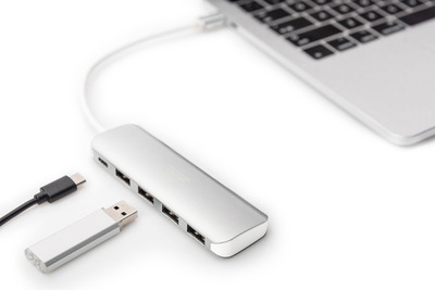 DIGITUS USB Type-C™ 4-Port Hub (USB 3.0) + PD