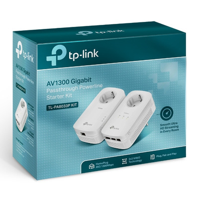 TP-Link TL-PA8033P KIT AV1300 Powerline 2er KIT (3x LAN)