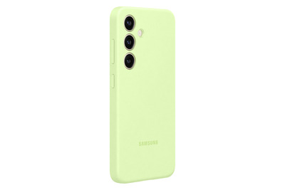 Samsung Silicone Case für S24, Lime + Mobenn Glas