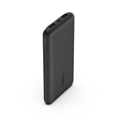 Belkin BOOST CHARGE Powerbank, 10.000mAh 12W, USB-A & -C, blk