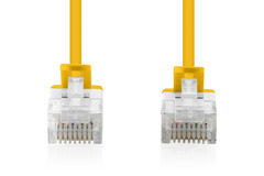 DIGITUS CAT 6 U-UTP Slim Patchkabel, 0,5 m, Gelb