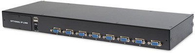 DIGITUS Prof.Mod.Konsole mit 17" TFT 8 Port KVM TP deutsch