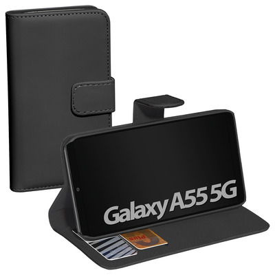 PEDEA Book Cover Classic für Samsung Galaxy A55 5G, schwarz