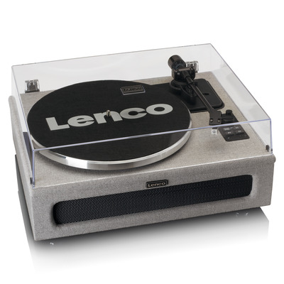 LENCO LS-440GY Plattenspieler mit 4 Lautsprechern