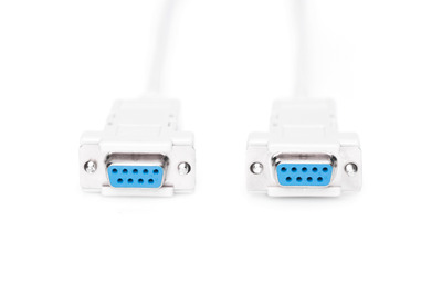 DIGITUS Zero-Modem Anschlusskabel, D-Sub9 Bu/Bu, 1.8m,