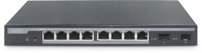 DIGITUS L2 managed 8-Port Gigabit PoE-Switch + 2 SFP
