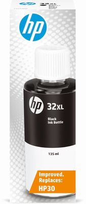 HP Tintenflasche Nr. 32 1VV24AE Schwarz (135 ml, ca. 6.000 S.)