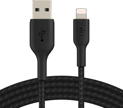 Belkin Lightning Lade/Sync Kabel ummantelt mfi 3m schwarz