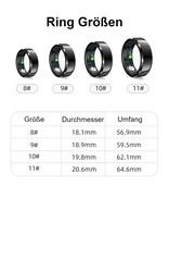 felixx Smart Ring SR6-Schwarz-Größe 11 (64,6mm)