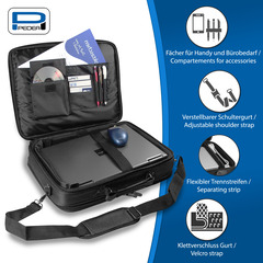 PEDEA NBTasche "Premium" 13,3" (33,8cm) -grau