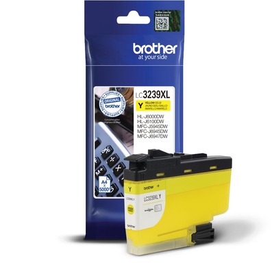 Brother Tintenpatrone LC-3239Y Gelb (ca. 5000 Seiten)
