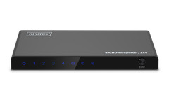 DIGITUS 1x4 HDMI Splitter, 4K/60Hz HDCP 2.3, EDID Control