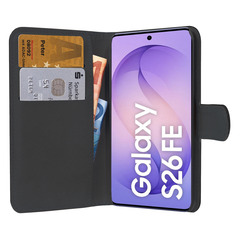 PEDEA Book Cover Classic für Samsung Galaxy S26 FE, schwarz