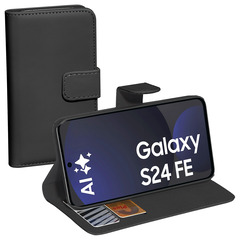 PEDEA Book Cover Classic für Samsung Galaxy S24 FE, schwarz