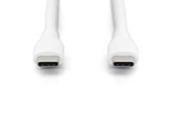 DIGITUS USB-C Silikon Anschlusskabel, 0,5m, weiß