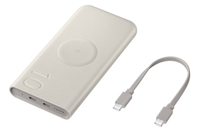 Samsung Induktive Powerbank 10.000 mAh 25 Watt, Beige