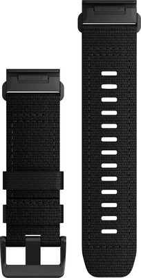 Garmin Ersatzarmband QuickFit 26mm Nylon Schwarz Edelstahl