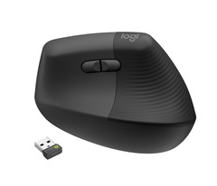 Logitech Lift Vertical Ergo Maus for Business, graphit-schwarz