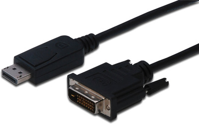 DIGITUS DisplayPort Adapterkabel DP-DVI 2.0m DP 1.1a  sw.