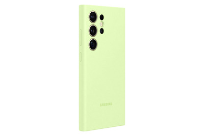 Samsung Silicone Case S24 Ultra, Lime + Mobeen Glas