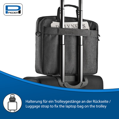 PEDEA Laptoptasche URBAN compact 43,9cm (17,3"), grau