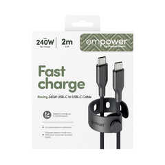 empower Racing 240W USB-C-USB-C Cable/USB 2.0/2M/black