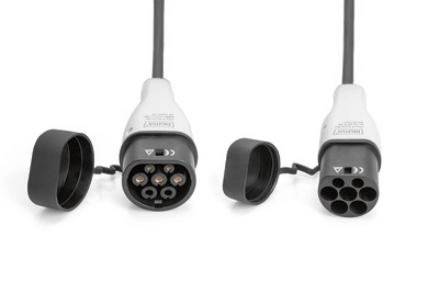 DIGITUS KFZ-Ladekabel für Elektroautos & PHEV – 7,5 m – Typ 2