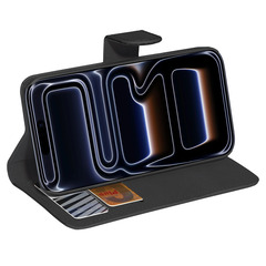 PEDEA Book Cover Classic für Apple iPhone 17 Pro Max, schwarz