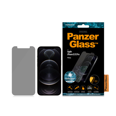 PanzerGlass iPhone 12/12 Pro Privacy Antibakt., StandardFit