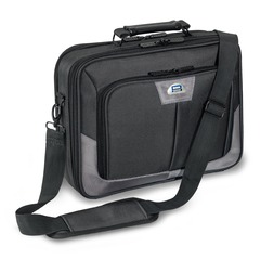 PEDEA Set Laptoptasche "Premium" 17,3'' grau + schnurlos Maus