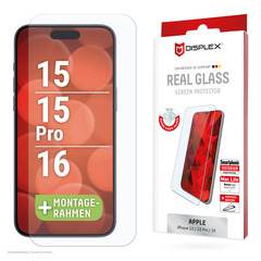 DISPLEX Real Glass iPhone 15/15 Pro/16
