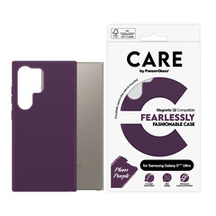 CARE Fashionable Case Plum Purple w. QI Galaxy S25 Ultra