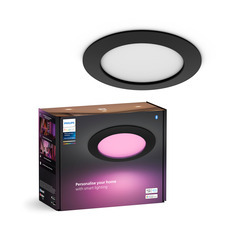 Philips Hue White & Col. Amb. Slim Recessed 170m schwarz
