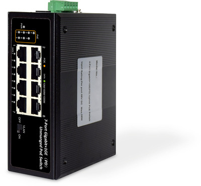 DIGITUS DN-651113 Industr. 7-Port Gigabit PoE+ Switch 1xPD