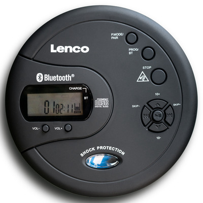LENCO CD-300BK - Tragbarer Bluetooth® CD-MP3-Player