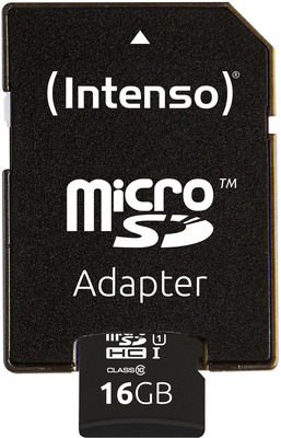 Intenso 16GB microSDHC Class10 UHS-I Professional + SD-Adapter