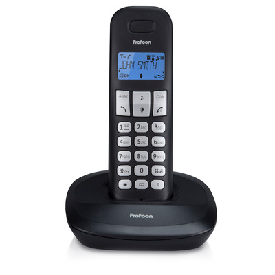 PROFOON PDX-1100 - DECT-Telefon mit 1 Mobilteil, schwarz