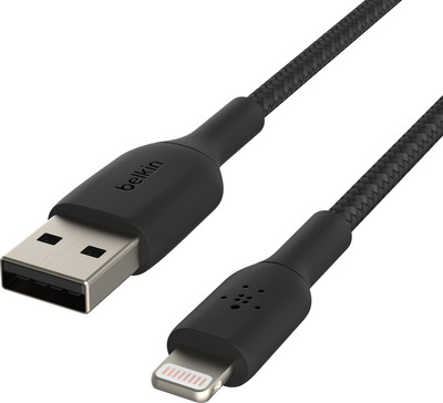 Belkin Lightning Lade/Sync Kabel ummantelt mfi 3m schwarz